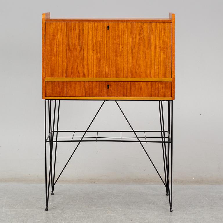 A Swedish teak veneered 'Bang' secretaire, circa 1960s, from Ikea.