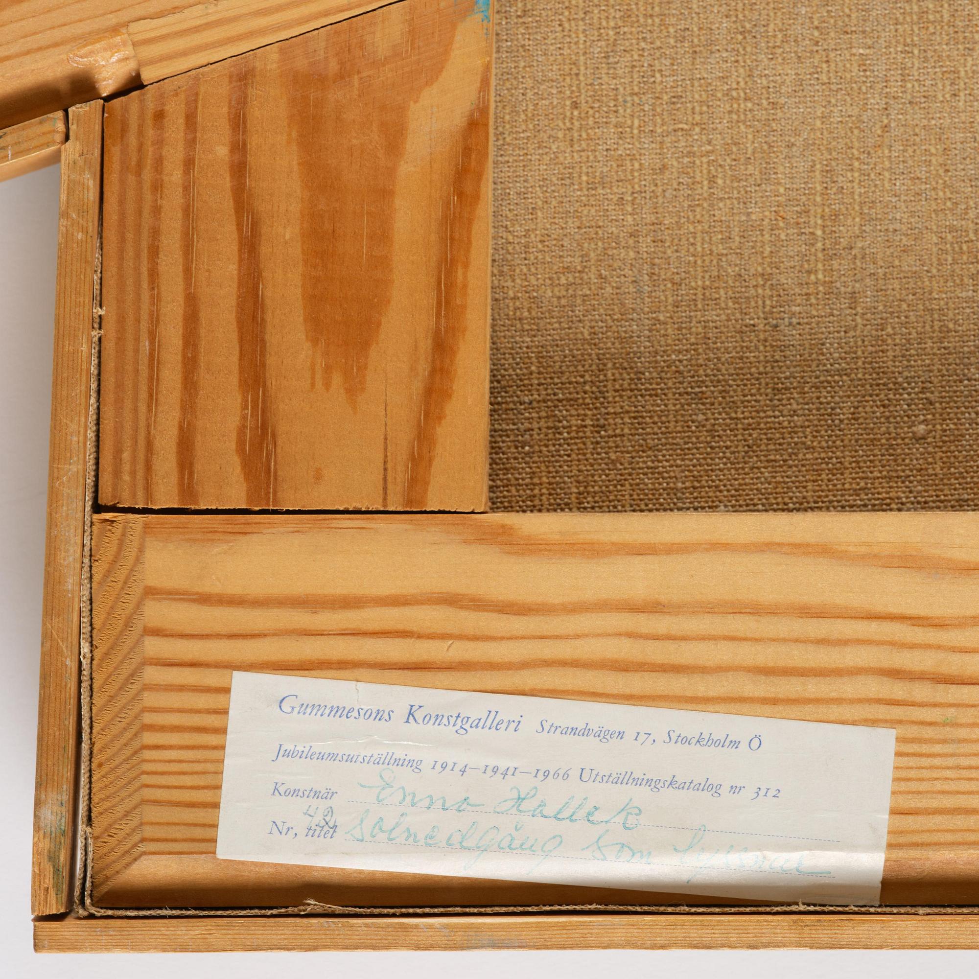 Enno Hallek, "Solnedgång som lyssnar".