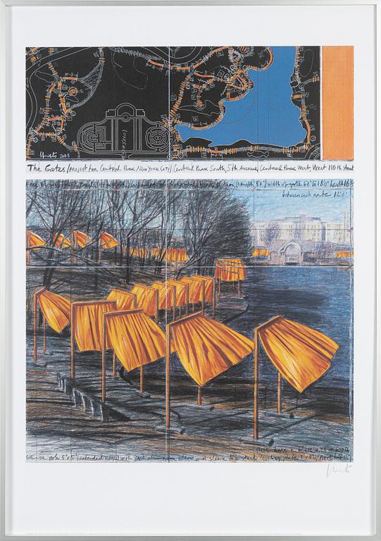 Christo & Jeanne-Claude, färgoffset Signerad.