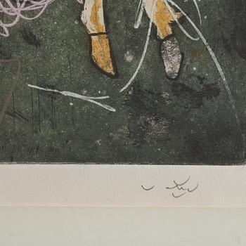 ROBERTO MATTA, färgetsning. Signerad o numrerad 98/99.