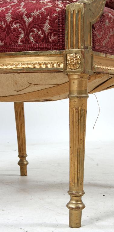 SALONGSGRUPP, 10 delar, Louis XVI-stil, 1900-tal.
