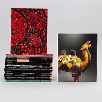 A group of 17 Christie's  and Bonhams auction catalogues from various locations, 1989-2018.