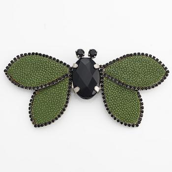 Giorgio Armani, collier samt brosch, i form av fjärilar.