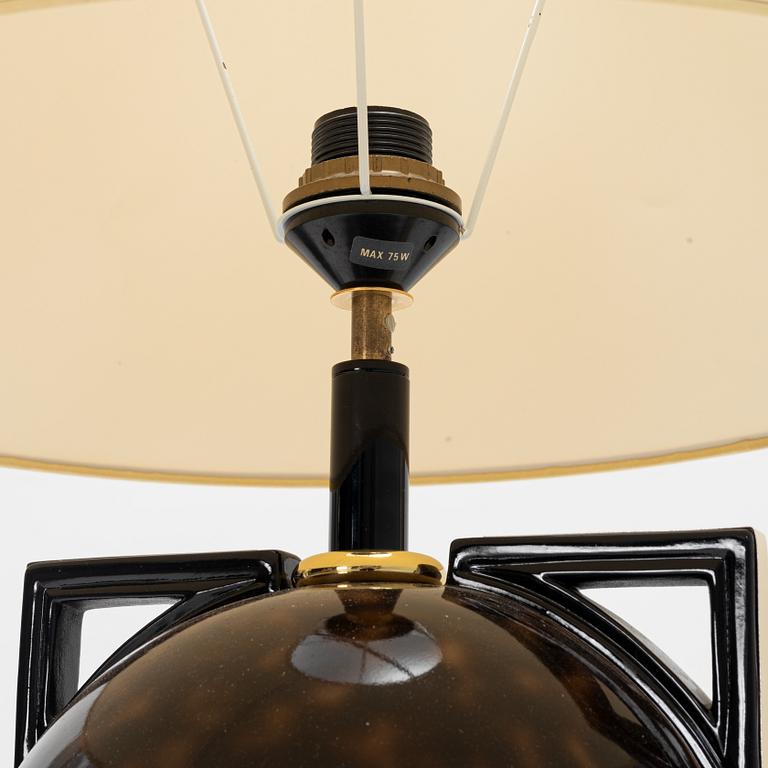 A table light with pedestal, Norco, late 20th Century.