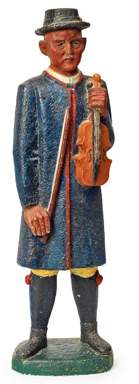 Bror Hjorth, "Hjort Anders stående med fiol" (Hjort Anders standing with violin).