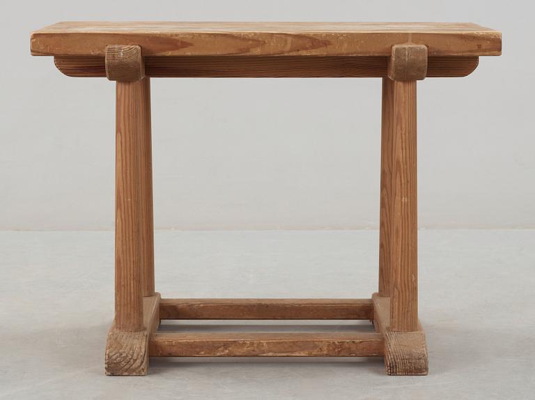 An Axel-Einar Hjorth pine side table, 'Sandhamn', Nordiska Kompaniet, ca 1929.