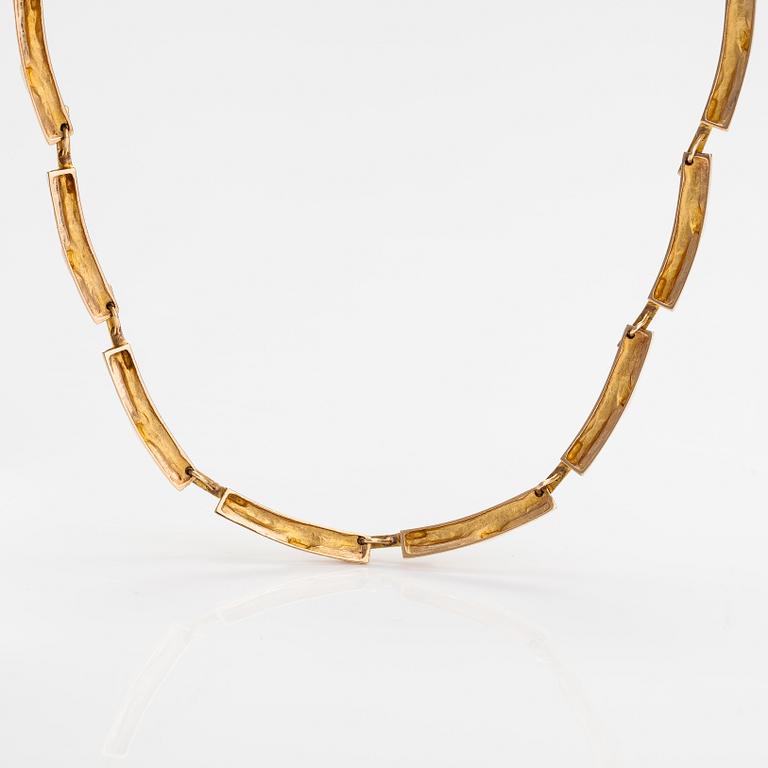 Björn Weckström, Halsband "Tundra", 14K guld. Lapponia 1974.