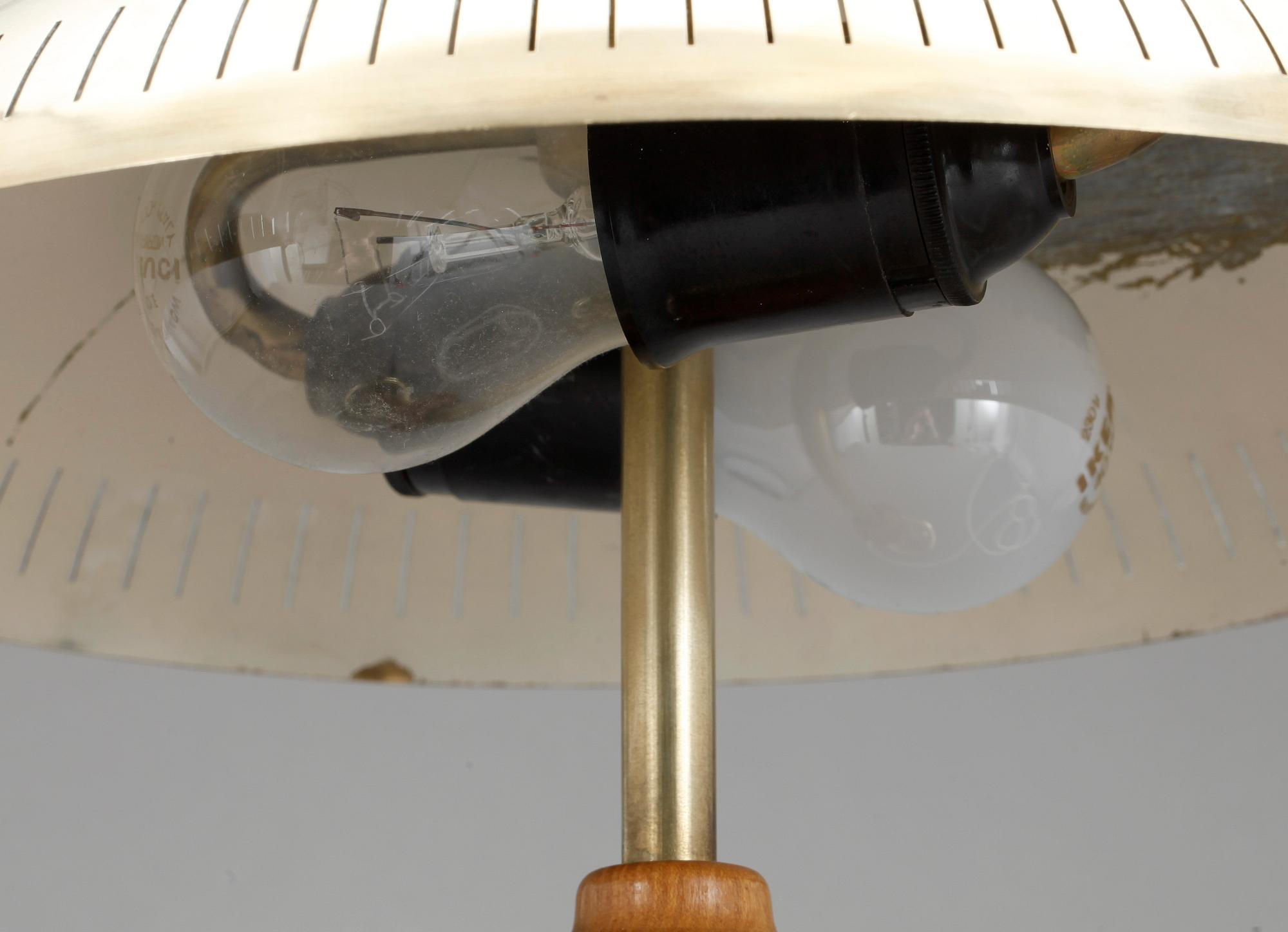 BORDSLAMPA, mässing, 1900-talets mitt.