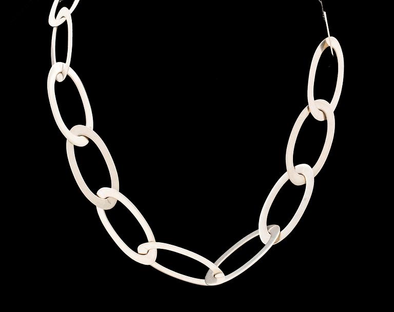 A Kristin Urup silver necklace later part of the 20th century.