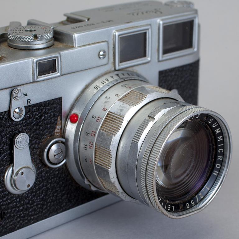 KAMERA, Leica M3, No 897028. Wetzlar, Tyskland, 1957.