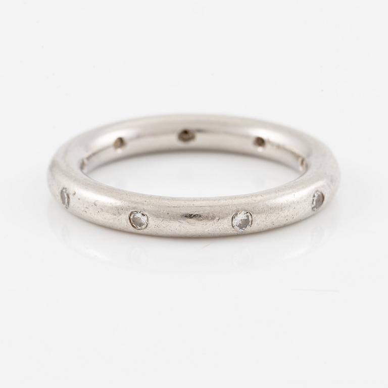 Ring, Stuart Moore, "Galassia Hard", platinum with brilliant-cut diamonds.