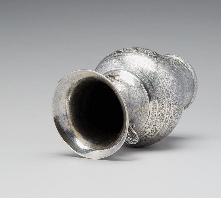 Vas, silver, Persien Isfahan, sen Qajardynasti.