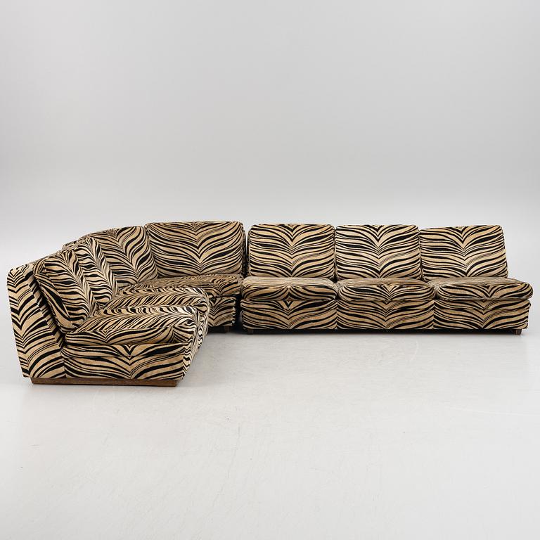 A three-piece 'Playboy' modular sofa, Dux, 1970s/80s.