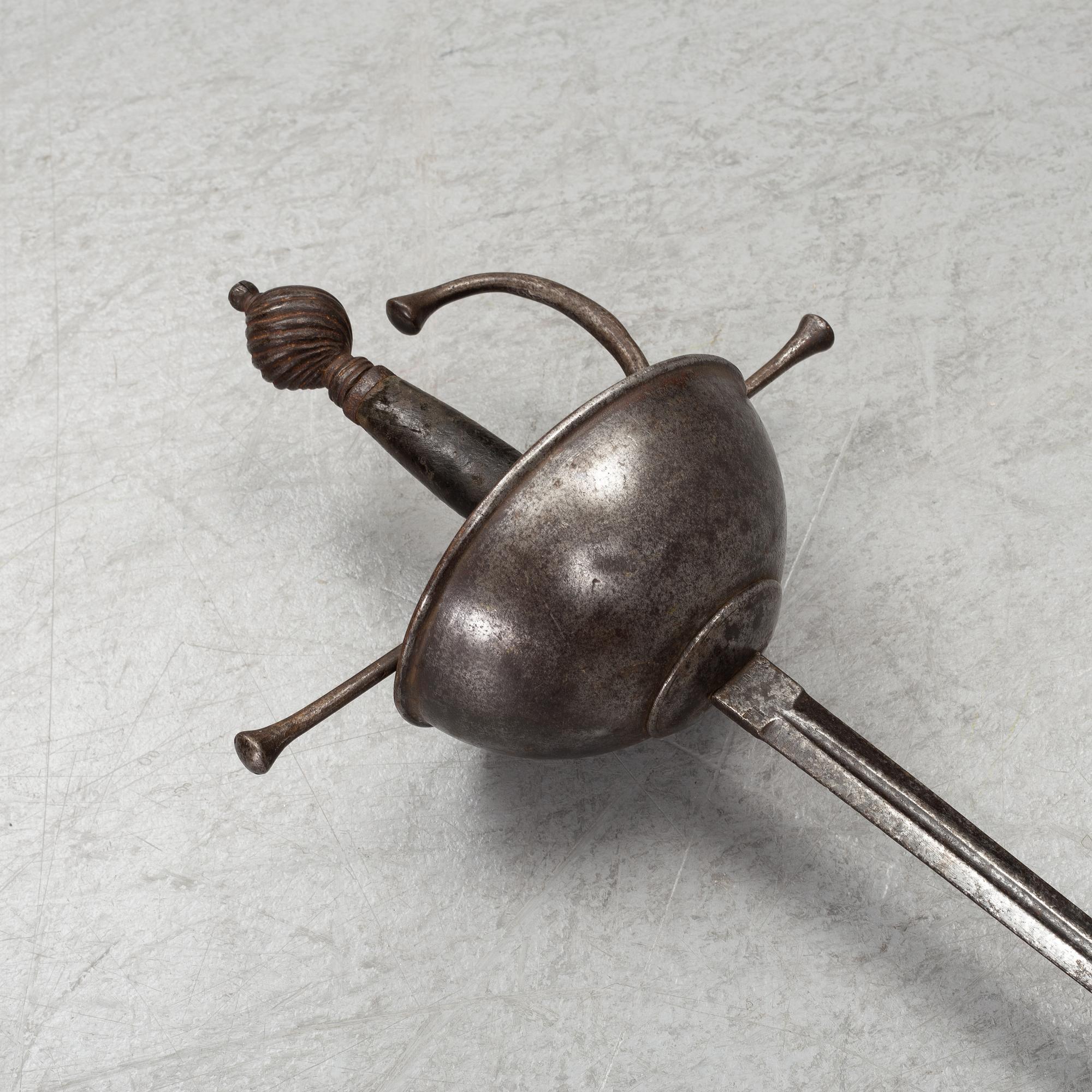 A Spanish cup-hilted rapier, probably 19th Century.