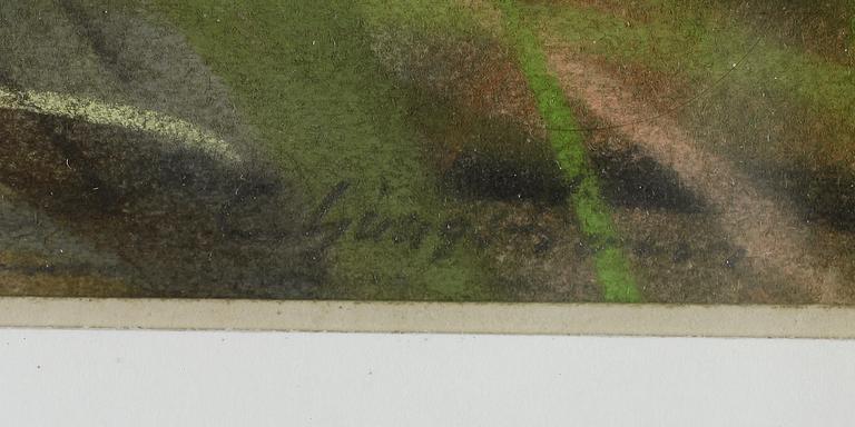 CARL ERIK LJUNGSTRÖM, pastell, signerad.