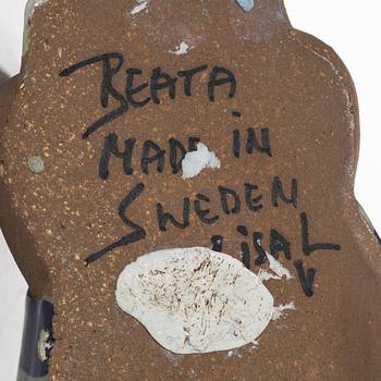 Lisa Larson, figurin, stengods, "Beata", Gustavsberg.