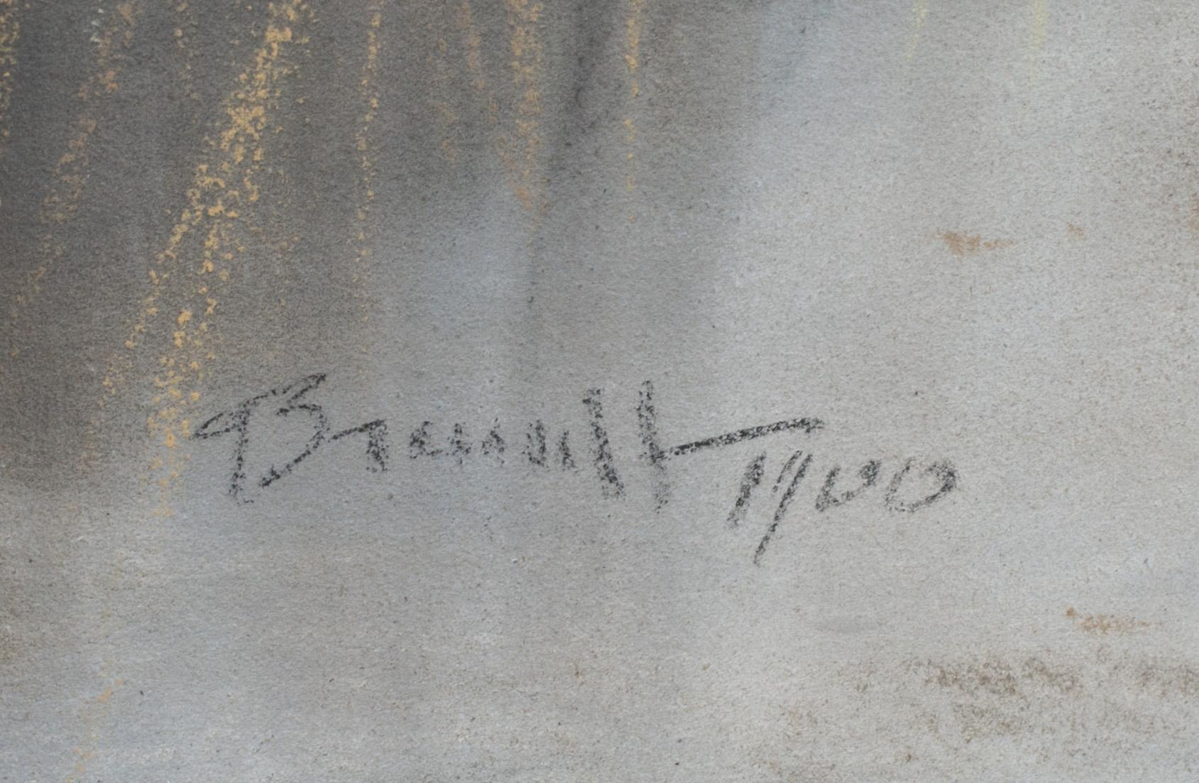 CARL BRANDT, pastell, signerad och daterad 1900.