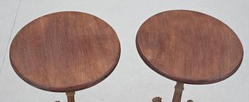 BORD, ett par, gjutjärn, sent 1800-tal.