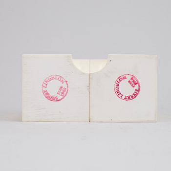Sivert Lindblom, sculpture, 2 parts, plastic, stamped 1968.