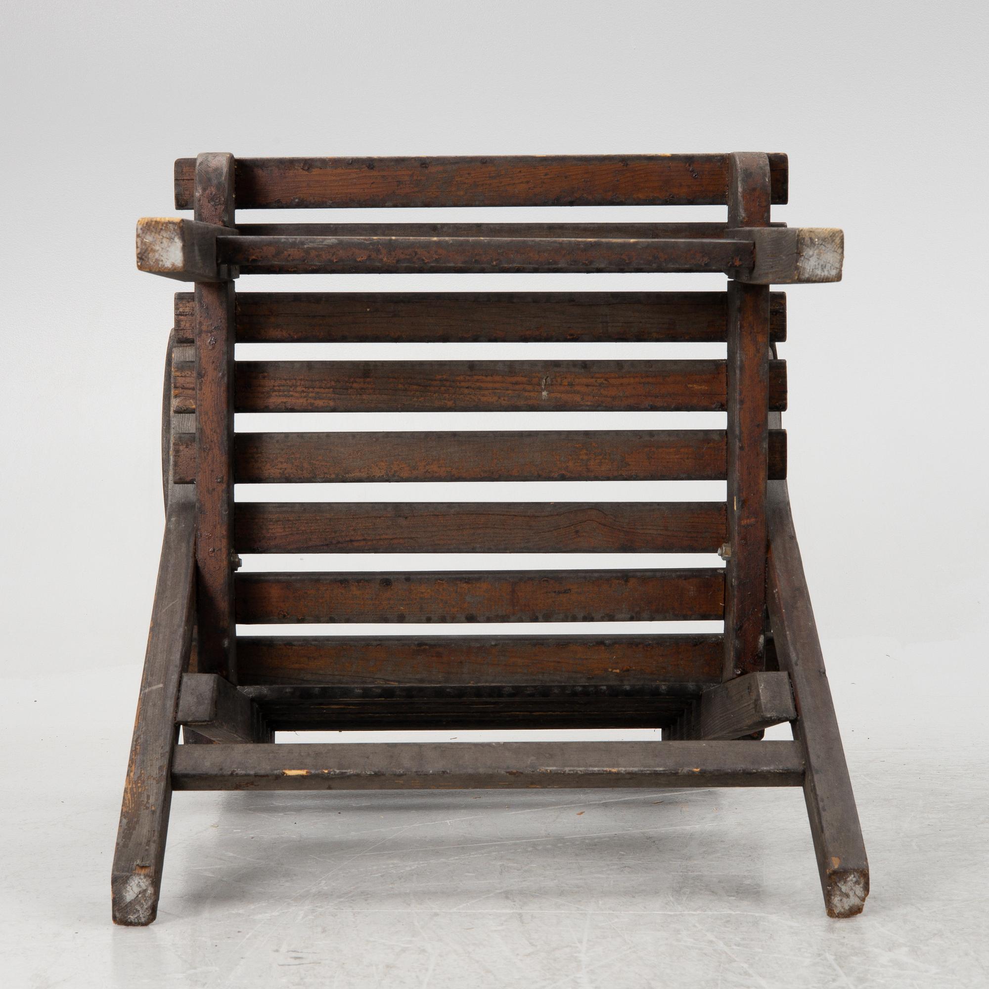 Carl Malmsten, a six-piece suite of garden furniture, 'Bergshamra', Igelstaverken, second half of the 20th Century.