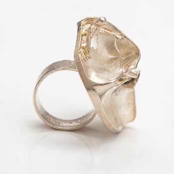 Björn Weckström, A stelring silver ring "Jaara's dream". Lapponia 1970.