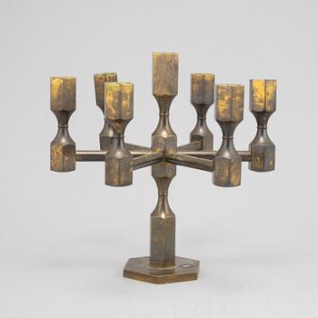 Lars Bergsten, a seven-light brass candelabra from Gusum.