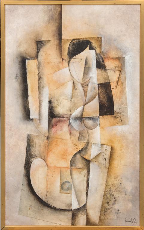 JOHANNES OLSSON, olja på pannå, signerad och daterad- 1973.