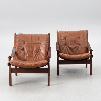 Torbjørn Afdal, Torbjörn Afdal, a pair of 'Hunter' armchairs, Stranda industri, Bruksbo, Norway, 1970s.
