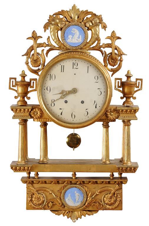 VÄGGPENDYL, gustaviansk, 1700-tal.