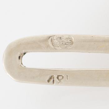 Skjortknappar, ett par, 18K vitguld och briljantslipade diamanter.