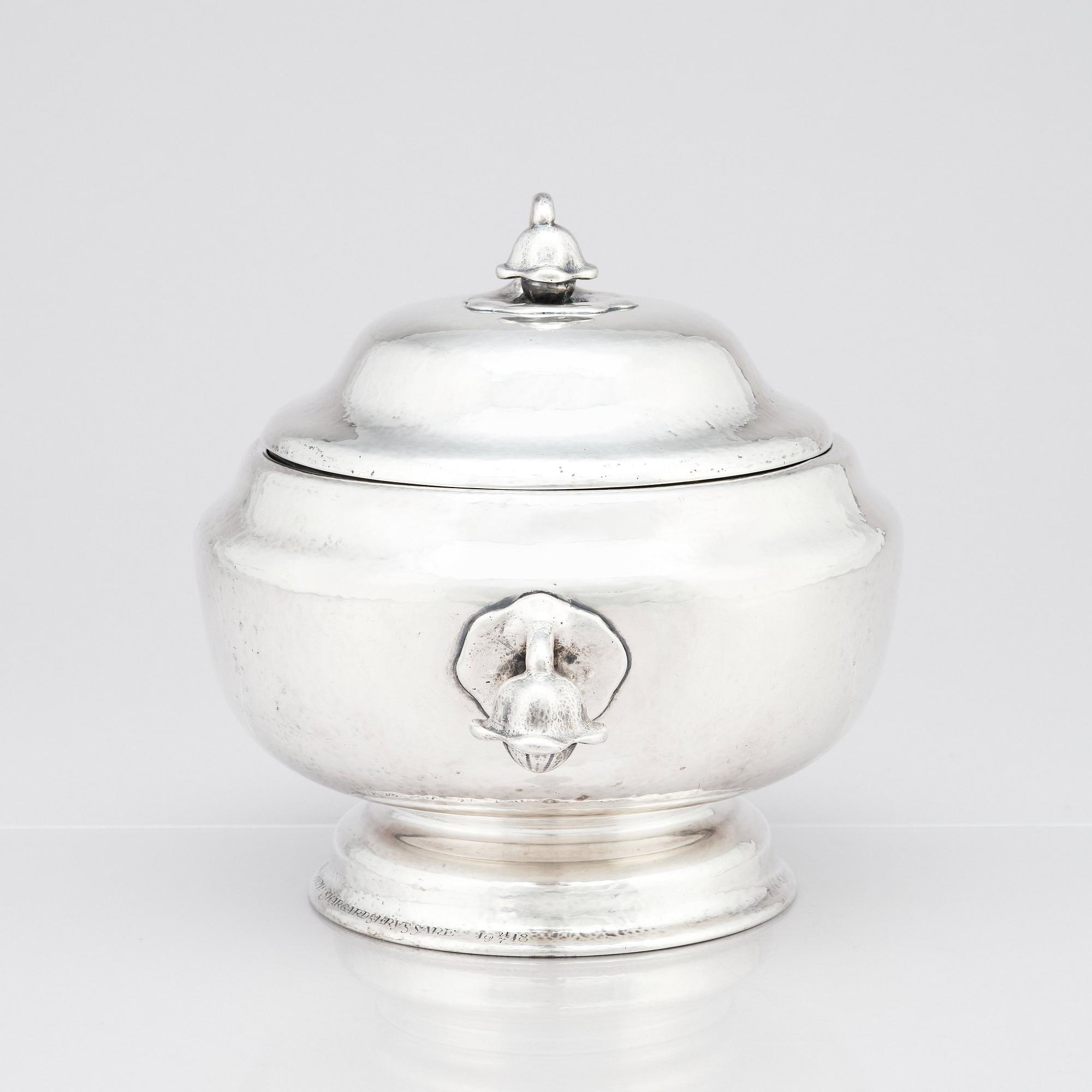 Firma K. Anderson, terrin, Stockholm 1917, silver.