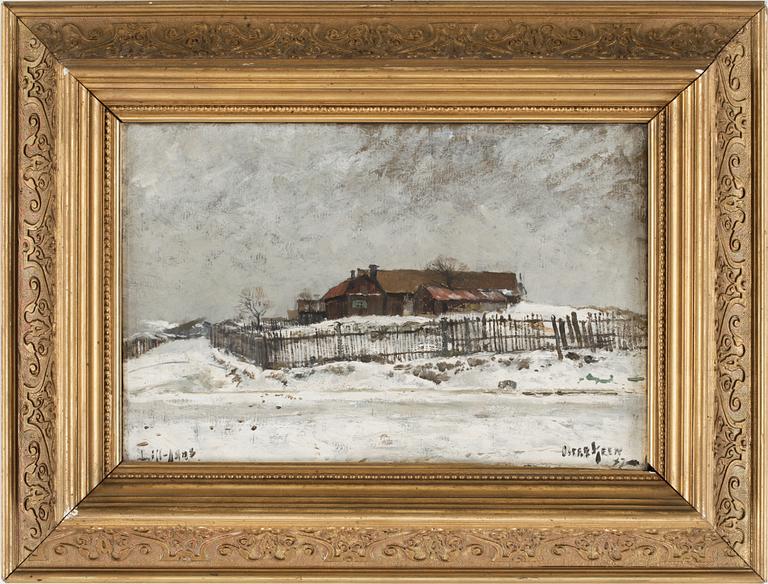 OSCAR KEEN, olja på duk, sign och dat -87.