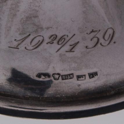 LJUSSTAKAR, ett par, silver, Kultakeskus Oy, Tavastehus 1932 och 1935. Totalvikt 709 g.