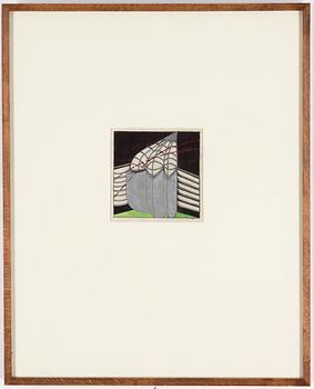 STEN EKLUND, gouache, signed.