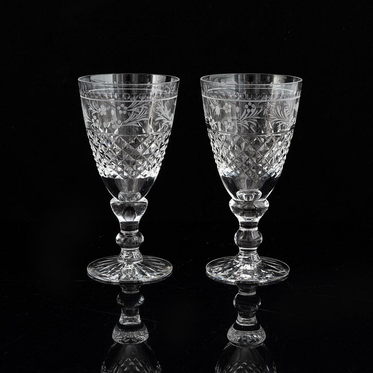 Fritz Kallenberg, glasservis, 26 delar, "Elvira Madigan" Kosta och Kosta Boda.