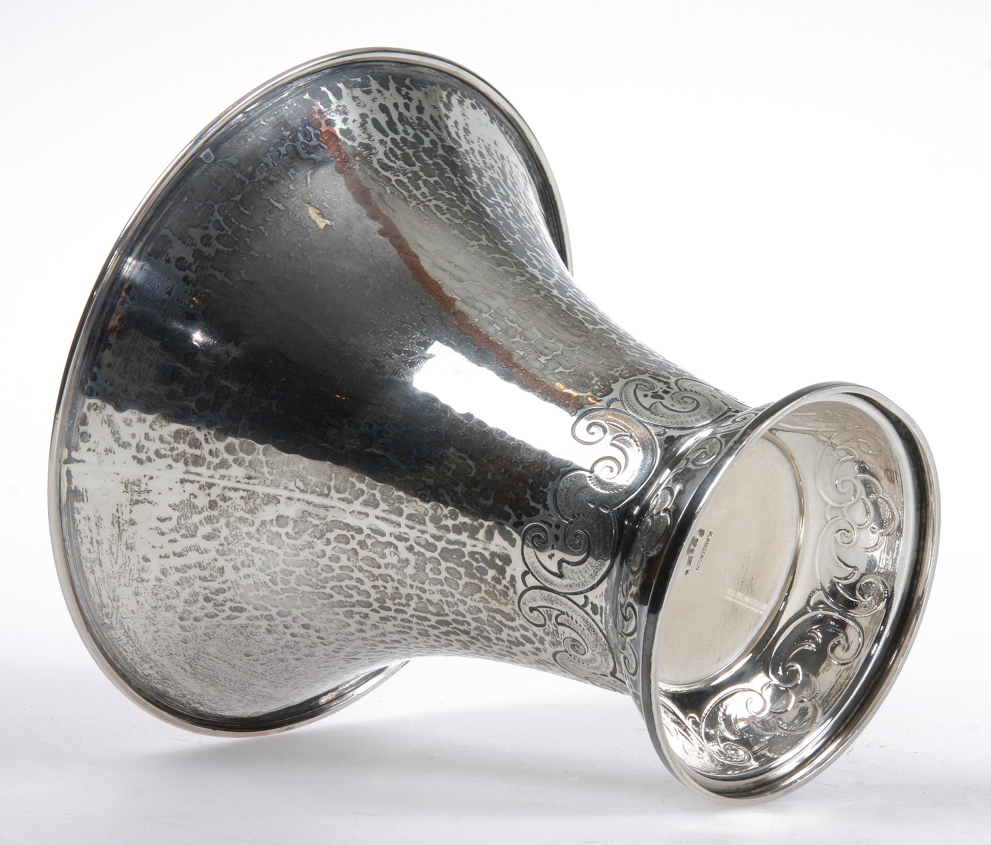 SKÅL, silver, K. Anderson, 1927. Vikt ca 362 gr.