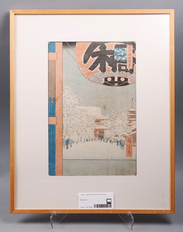 ANDO HIROSHIGE, träsnitt.