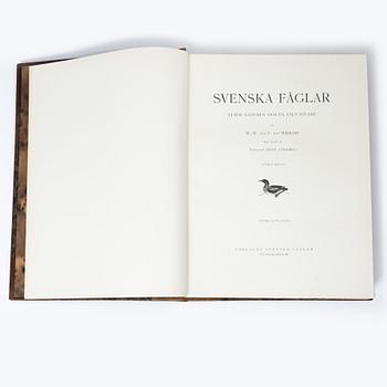 Bröderna von Wright, "Svenska Fåglar", 3 volymer, Förlaget Svenska Fåglar, A, Börtzells Tryckeri AB, Stockholm, 1927-29.