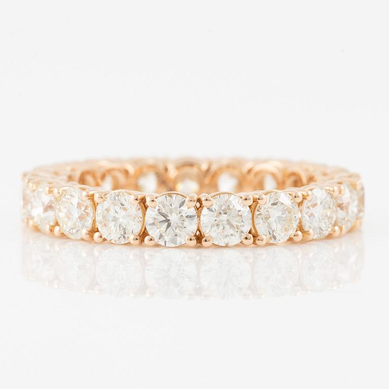 Ring, full eternity with brilliant-cut diamonds.