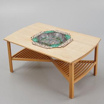 Coffee Table with Tray by Allan Ebeling, Upsala-Ekeby.