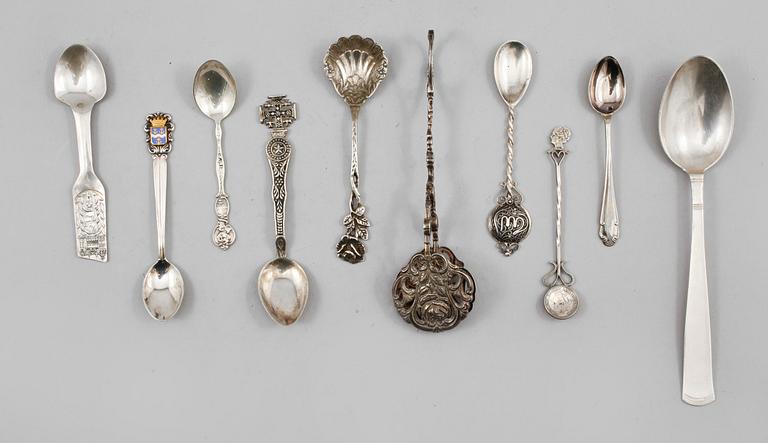 PARTI SILVER, 24 delar, 1900-tal, vikt 600 gram .