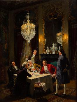 Albert Joseph Franke, oil on panel, signed.