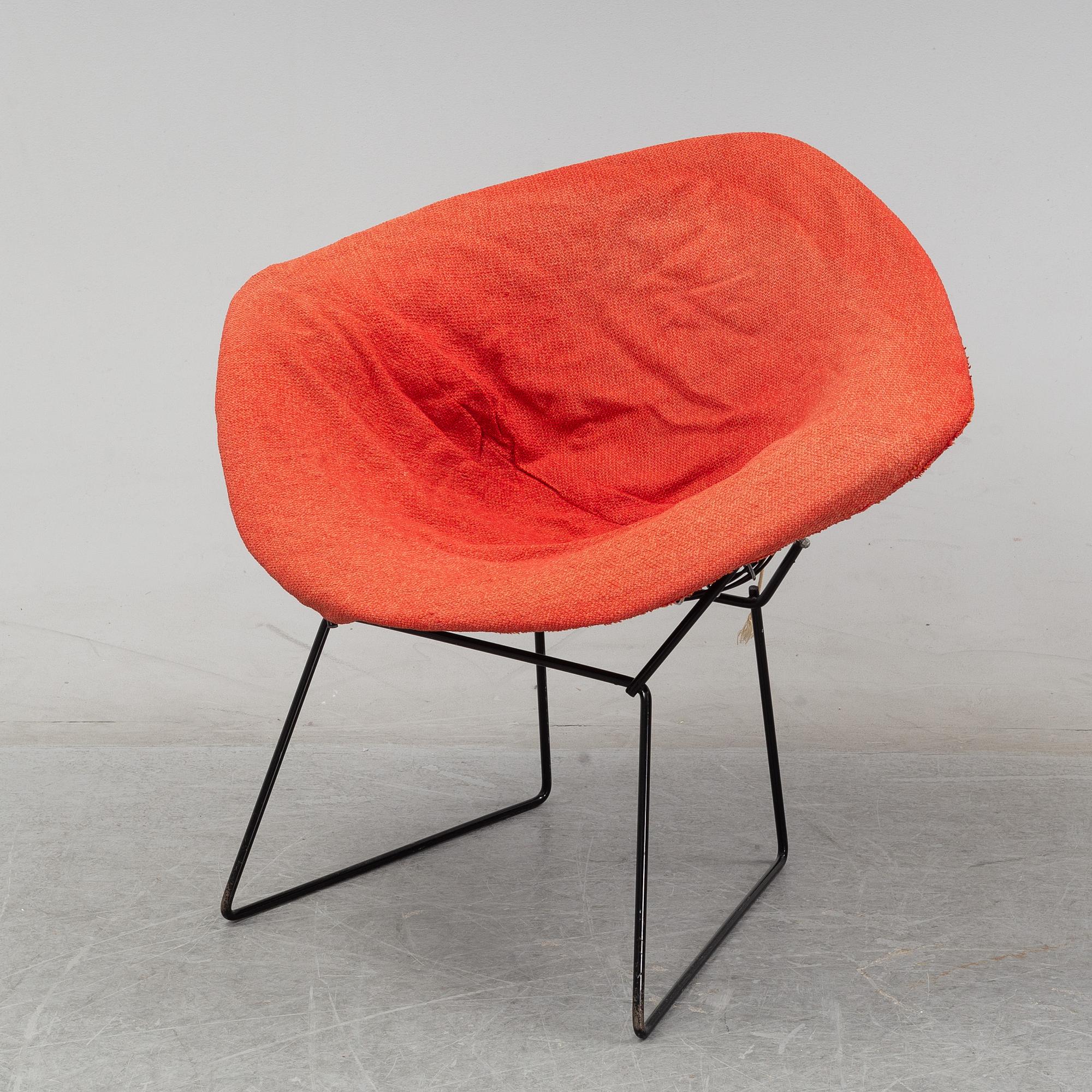 Harry Bertoia, fåtölj, 'Diamond Chair', 1960-tal.