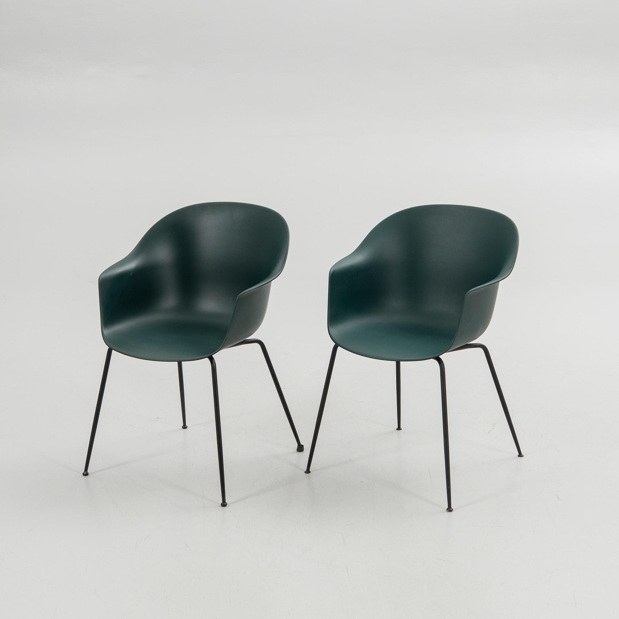 GamFratesi, Chairs, a pair, "Bat Chair", Gubi, Denmark.