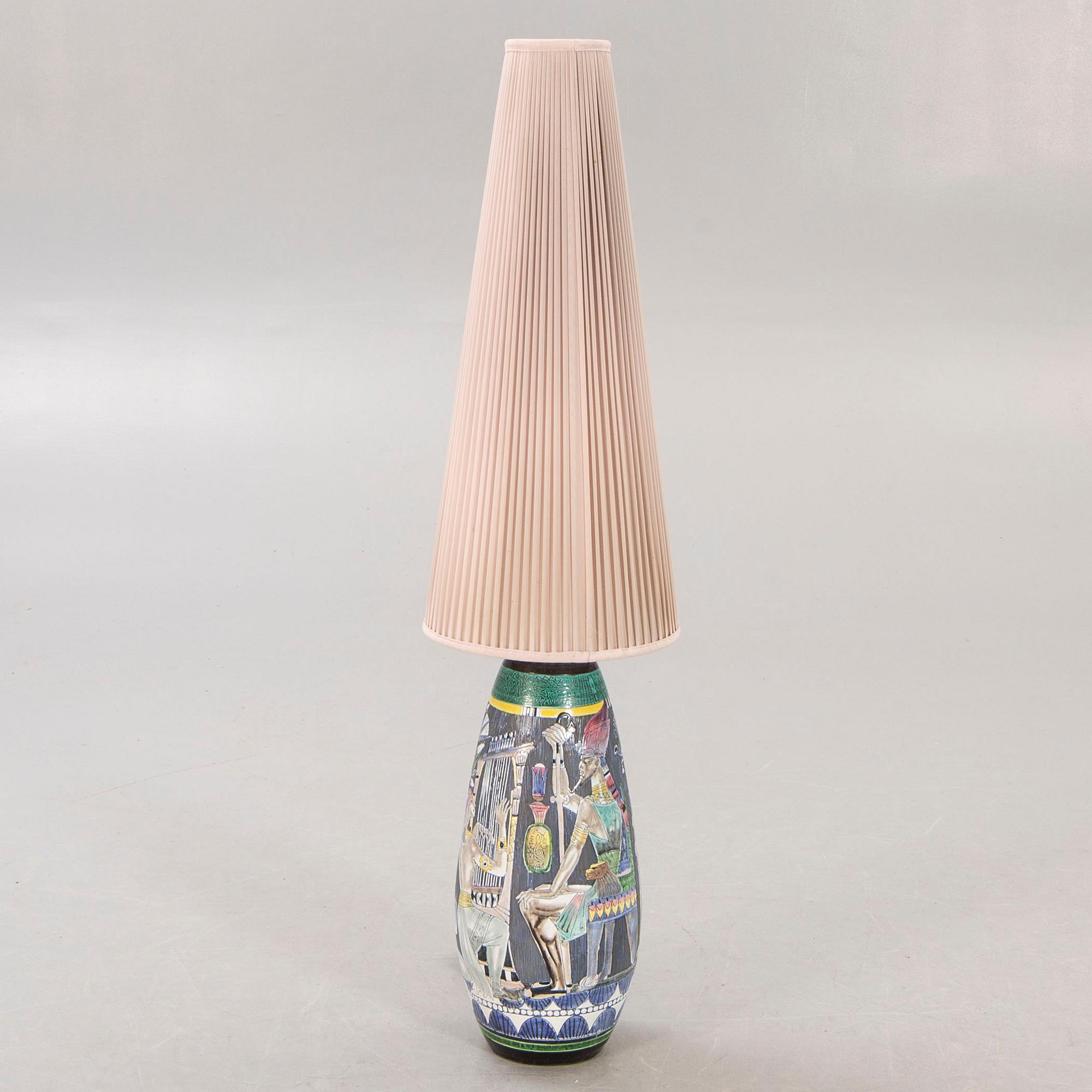 Marian Zawadzki, floor lamp, Tilgmans Keramik, signed and dated 1957.