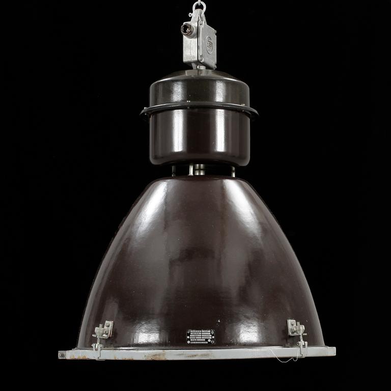 TAKLAMPA, industri, 1900-talets mitt. Höjd ca 75 cm.