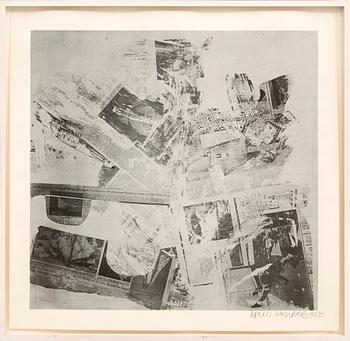 Robert Rauschenberg, silkscreen signerad daterad och numrerad 41/50 70.