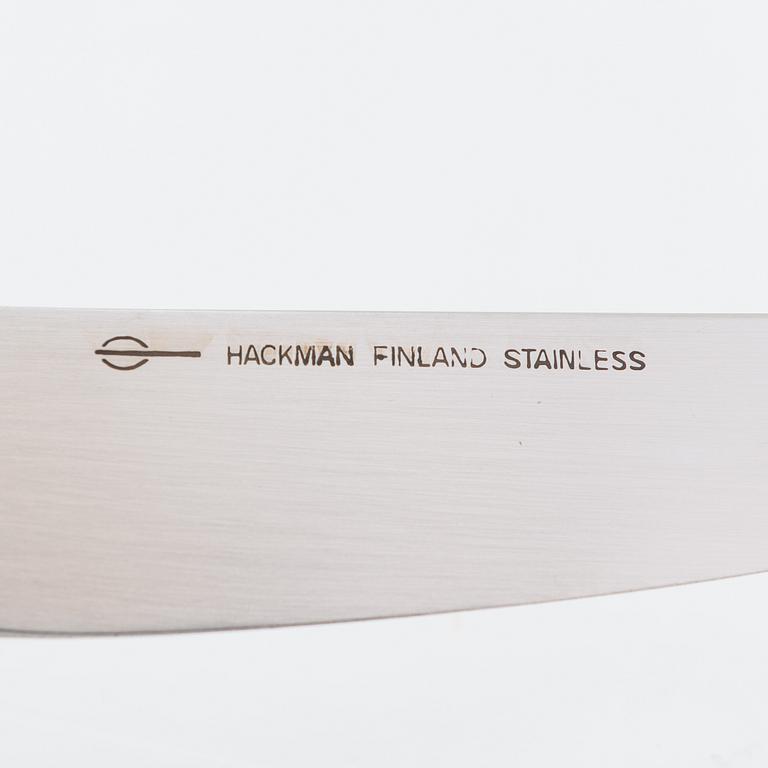 Bertel Gardberg, bestick 40 delar, stål, "Finnlines", Hackman, Finland 1957-74.