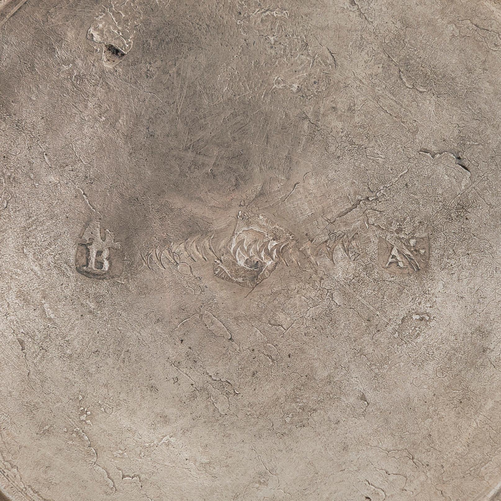 Kaffekoppar, ett par, silver och förgyllt silver (12L), sannolikt A F Bergmüller, Weissenfels, ca 1820. Empir.