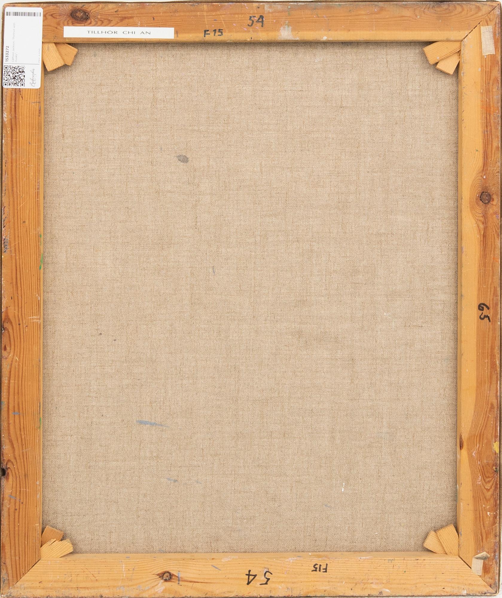 Clifford Jackson, "Self-portrait with masks".